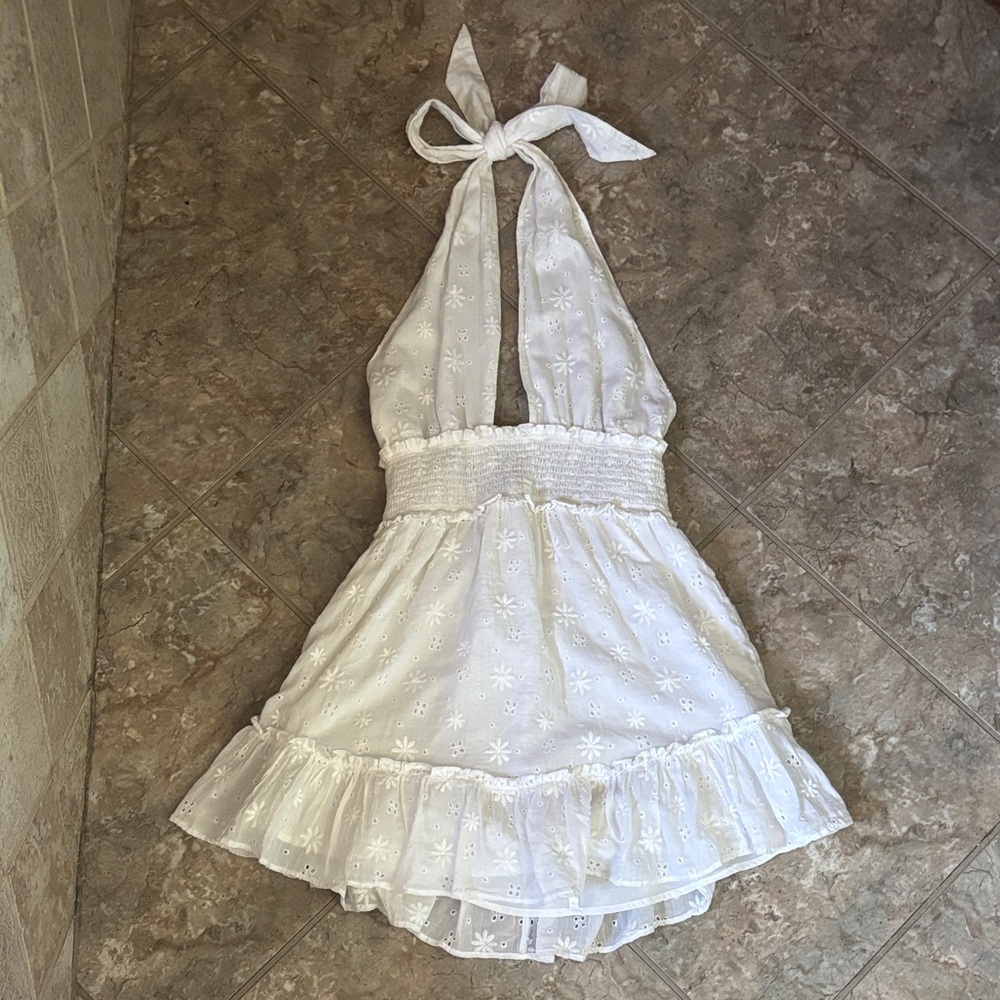 NWOT — aerie — Spring Fling Floral Eyelet Minidress